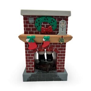 Sky Kids 1999 vtg Christmas Santa stuck in Chimmney 6.5" animated lighted talkin